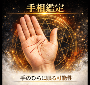 あなたの手のひらに眠る「可能性」を紐解く。 画像解説付き・手相個別鑑定書