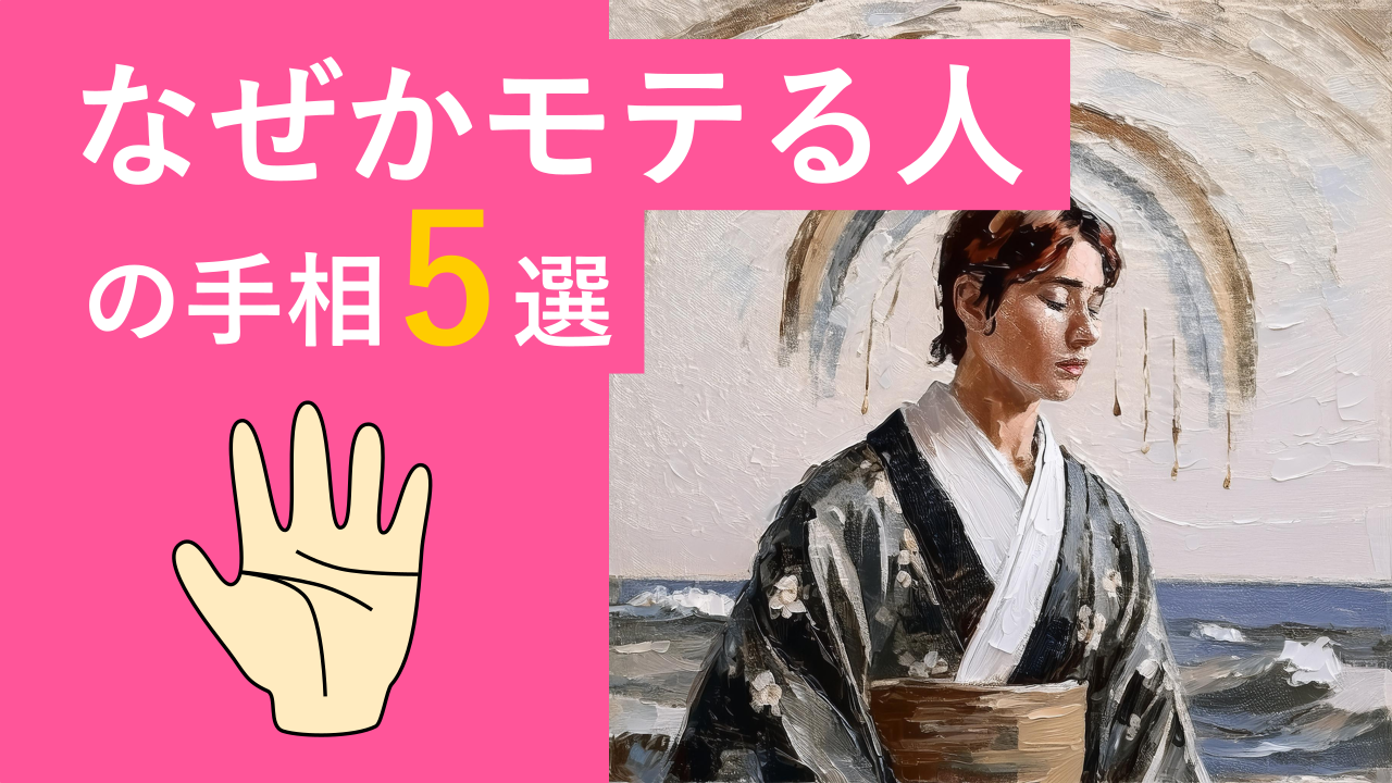 【手相】なぜかモテる人の手相5選《モテ線・人気線》
