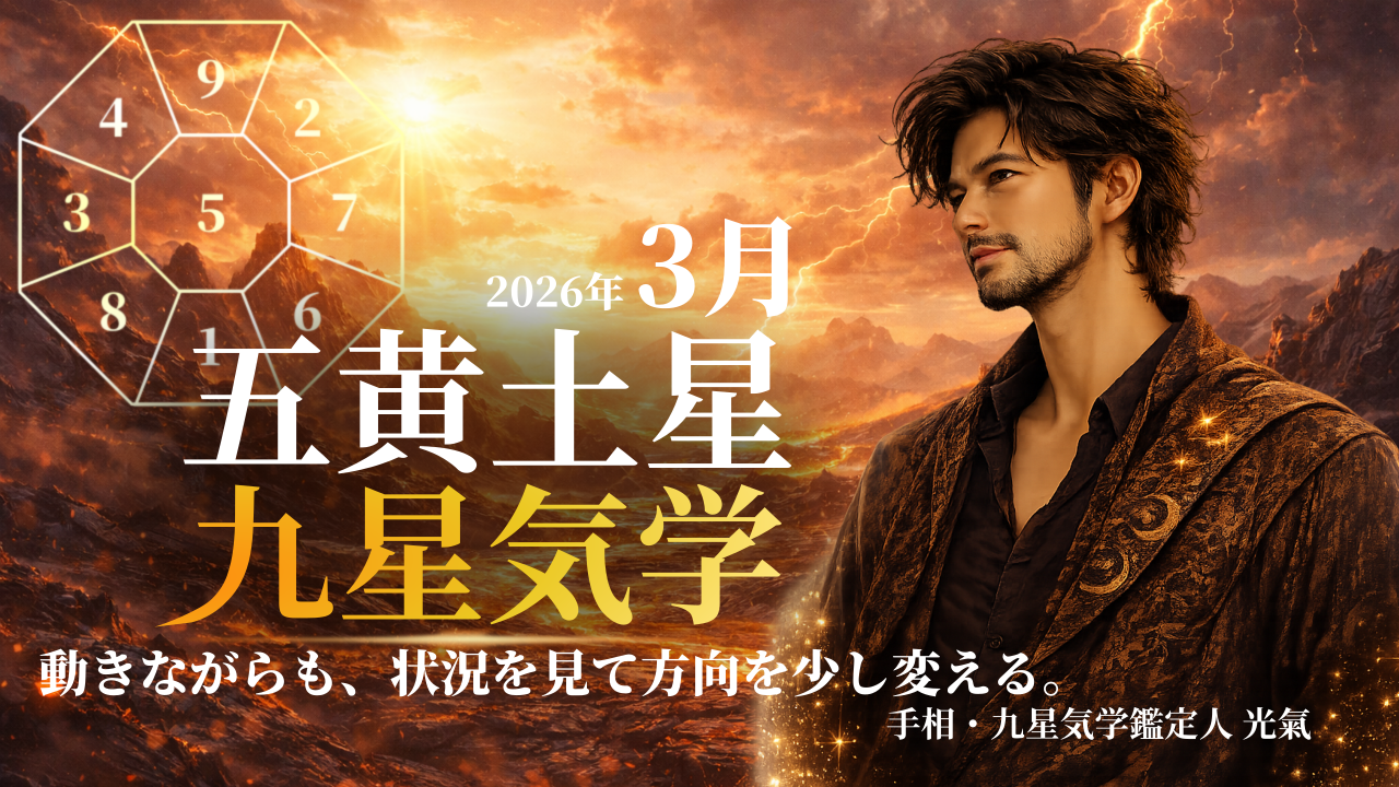【九星気学】五黄土星の2026年3月(3/5～4/4)の月の運勢