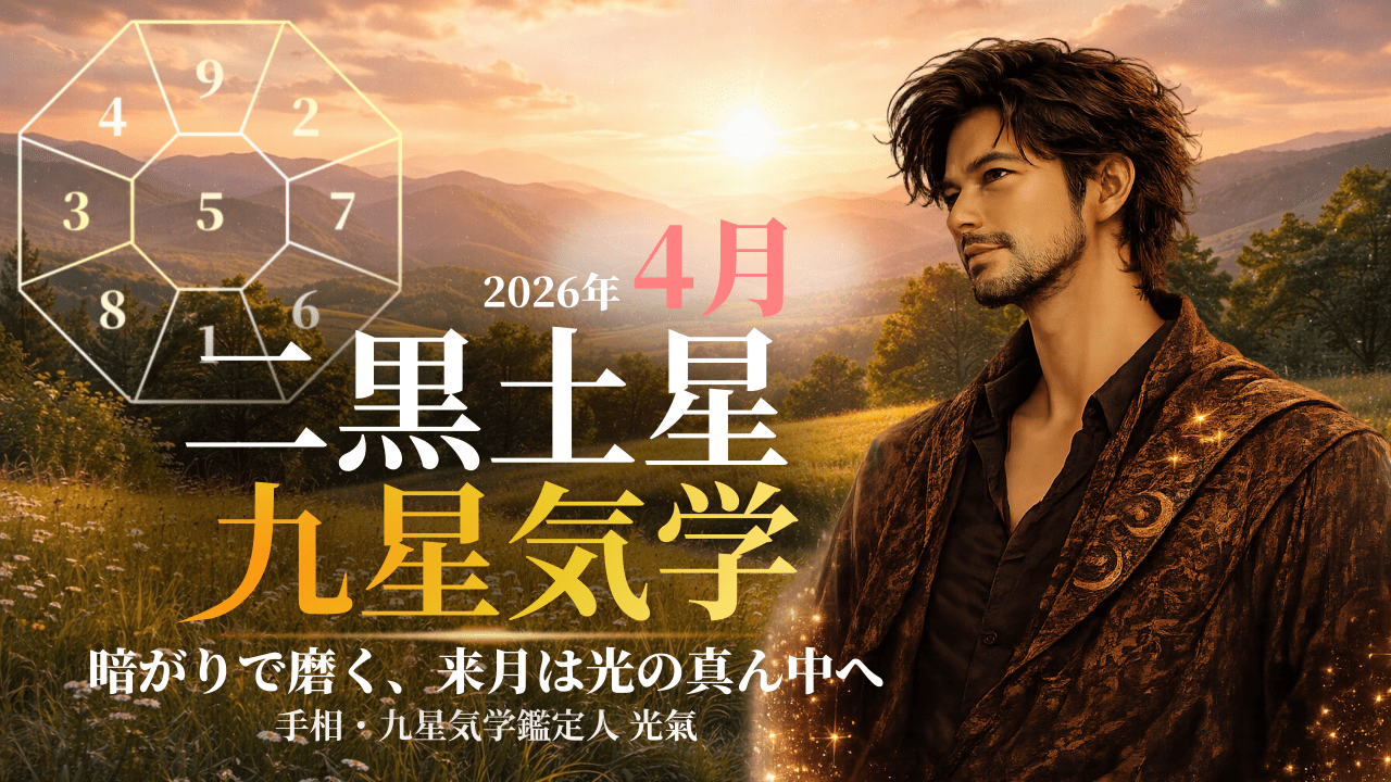 【九星気学】二黒土星の2026年4月(4/5～5/4)の月の運勢