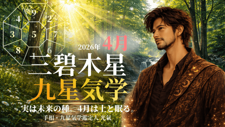 【九星気学】三碧木星の2026年4月(4/5~5/4)の月の運勢