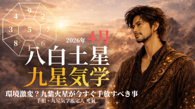 【九星気学】八白土星の2026年4月(4/5~5/4)の月の運勢