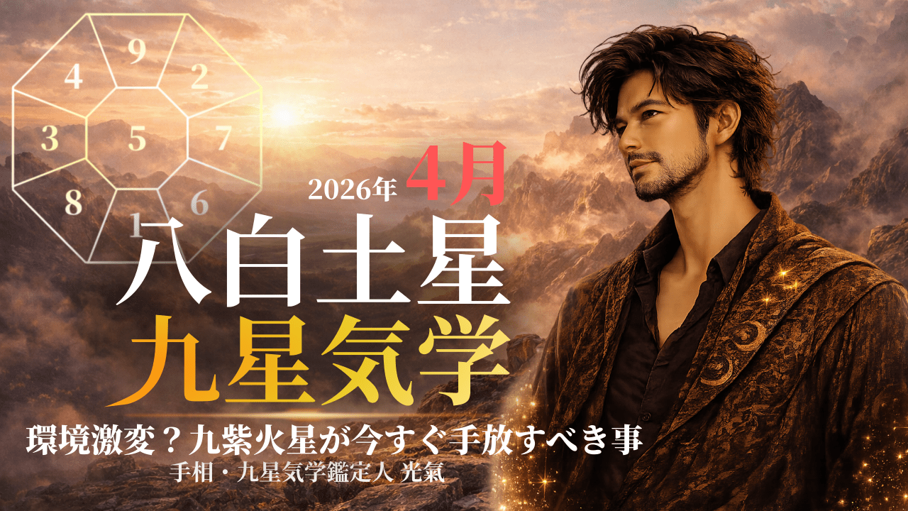 【九星気学】八白土星の2026年4月(4/5～5/4)の月の運勢