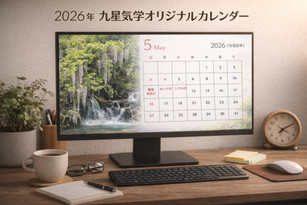 【九星気学】オリジナルカレンダー《2026年1月～12月まで》