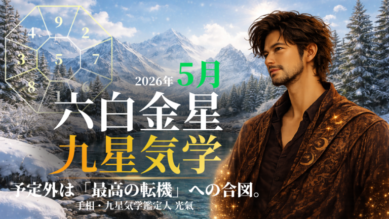 【九星気学】六白金星の2026年5月(5/5～6/5)の月の運勢