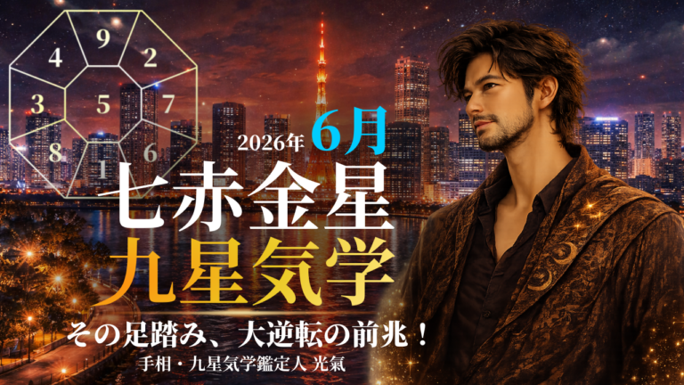 【九星気学】七赤金星の2026年6月(6/6~7/6)の月の運勢