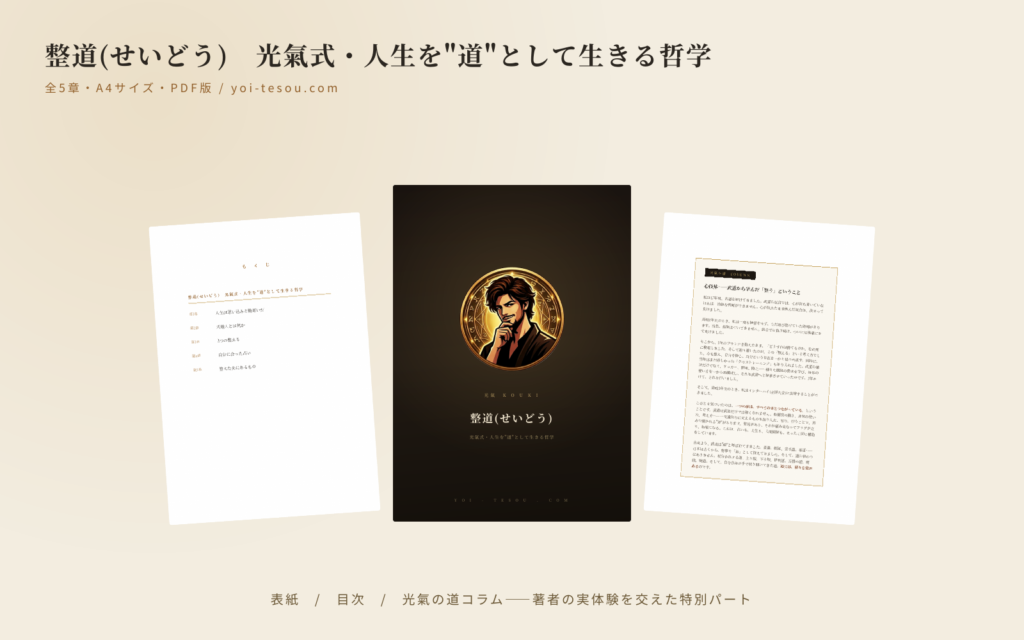 整道(せいどう) 光氣式・人生を"道"として生きる哲学書