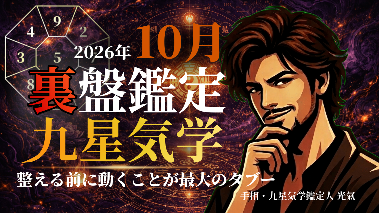 【裏盤】2026年10月 九星気学タブー完全版｜あなたの星が今月やってはいけないこと